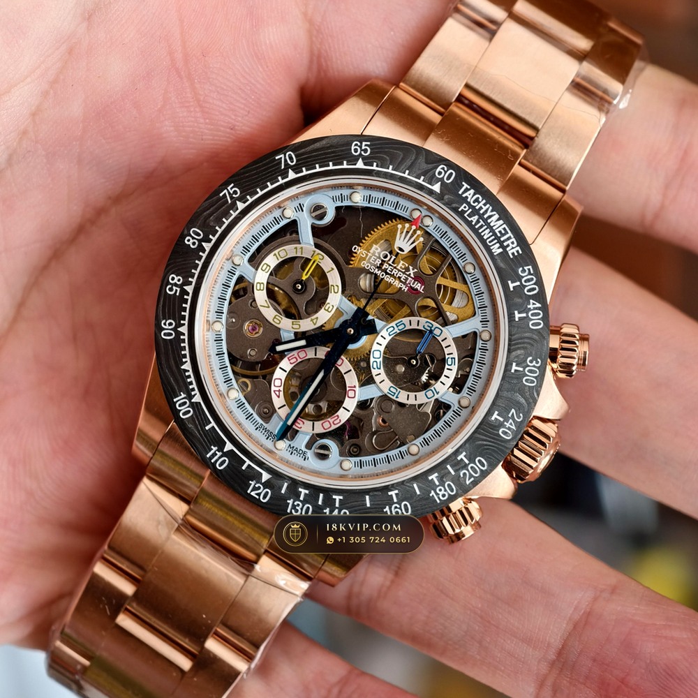 Rolex Cosmograph Daytona Artisans de Geneve Skeleton Edition Ref. 116500LN — Private Vault Edition — Studio Gallery Plate III in Forged Carbon TPT & Titanium (143.5g Verified Mass, Rolex Manufacture Cal. 4130 - 72h Power Reserve)