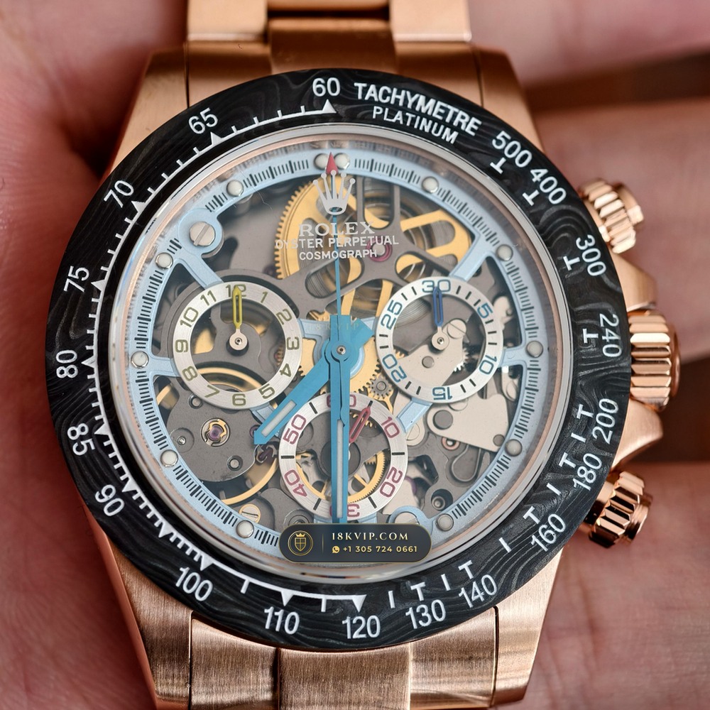 Rolex Cosmograph Daytona Artisans de Geneve Skeleton Edition Ref. 116500LN — Private Vault Edition — Studio Gallery Plate V in Forged Carbon TPT & Titanium (143.5g Verified Mass, Rolex Manufacture Cal. 4130 - 72h Power Reserve)
