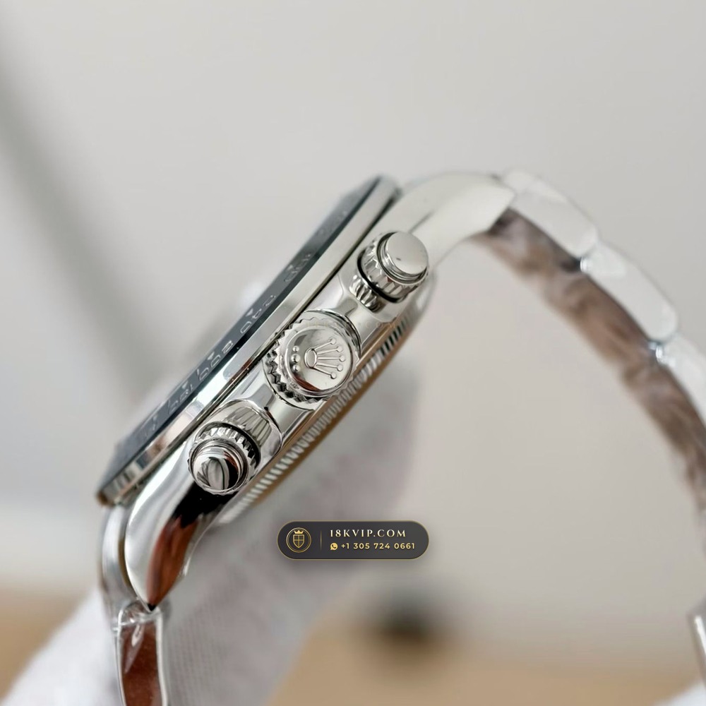 Rolex Cosmograph Daytona Le Mans 100th Anniversary 18K White Gold Free-Sprung Calibre Ref. 126529LN — Private Vault Edition — Studio Gallery Plate VI in 18K White Gold Au750 (216.7g Verified Mass, Rolex Manufacture Cal. 4132 - 24h Le Mans)