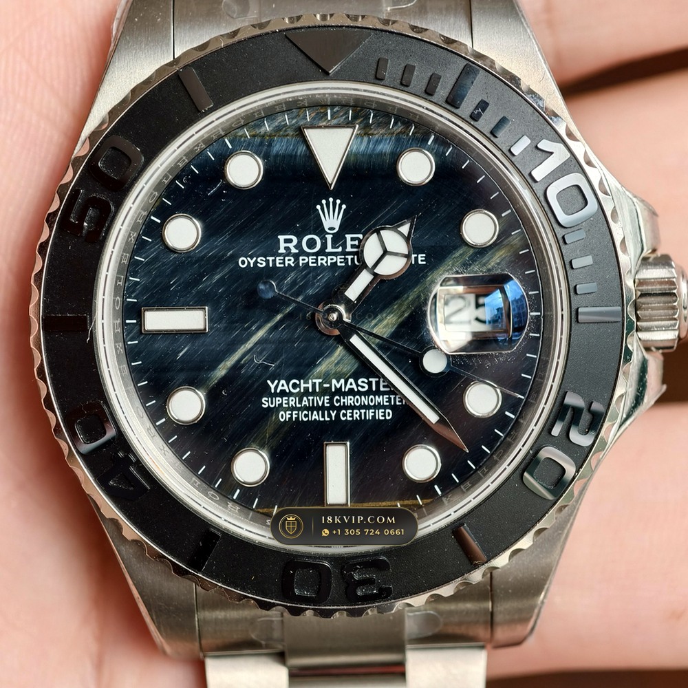 Rolex Yacht-Master 42 RLX Titanium Falcon Eye Stone Dial Ref. 226627 — Private Vault Edition — Studio Gallery Plate III in Grade 5 Titanium Monobloc (101.4g Verified Mass, Rolex Manufacture Cal. 3235 - 70h Power Reserve)