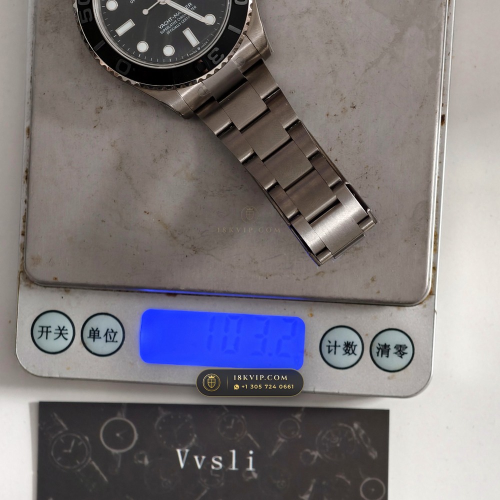 Rolex Yacht-Master 42 RLX Titanium Falcon Eye Stone Dial Ref. 226627 — Private Vault Edition — Studio Gallery Plate VIII in Grade 5 Titanium Monobloc (101.4g Verified Mass, Rolex Manufacture Cal. 3235 - 70h Power Reserve)