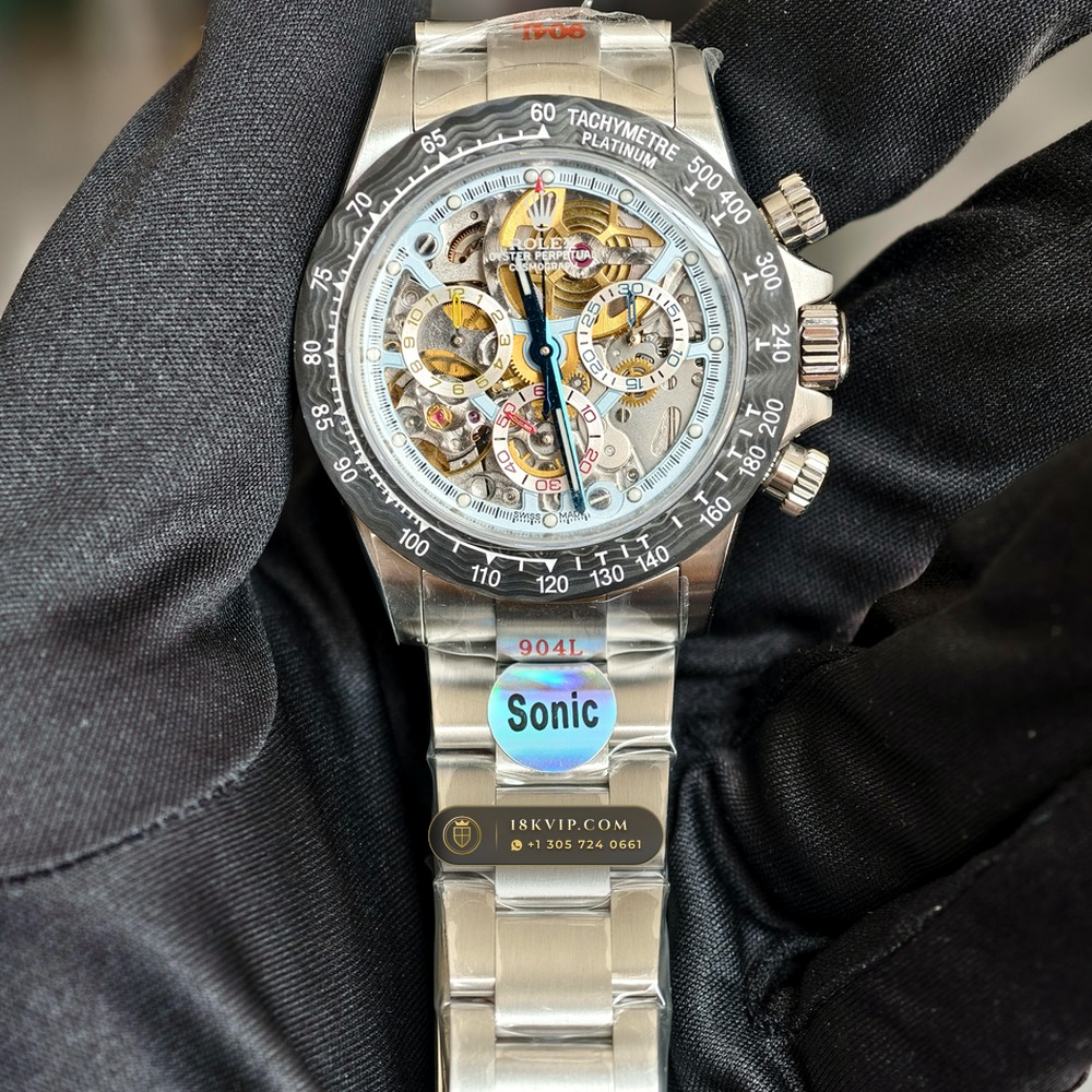 Rolex Cosmograph Daytona Artisans de Geneve Skeleton Edition Chronometer Regulated Spec Ref. 116500LN — Private Vault Edition — Studio Gallery Plate II in High-Tech Ceramic & Titanium (143.5g Verified Mass, Rolex Manufacture Cal. 4130 - 72h Power Reserve)