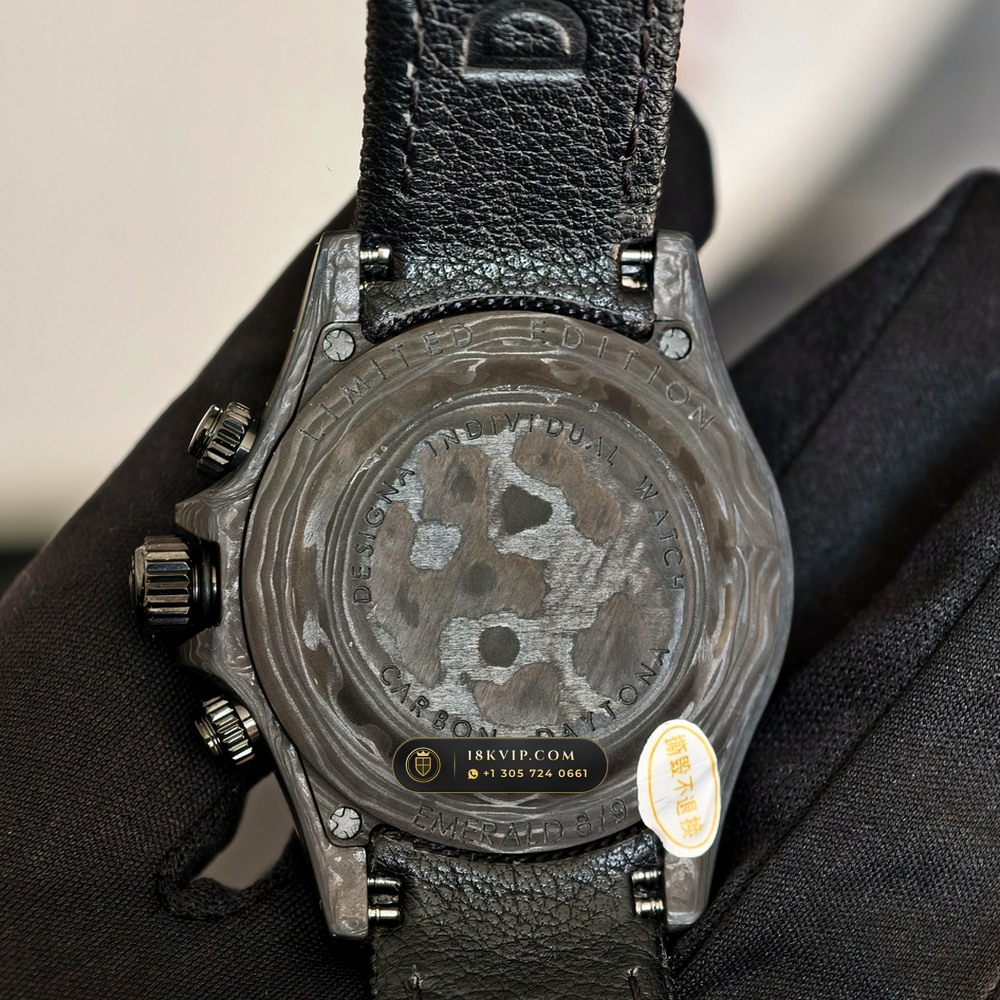 Rolex Cosmograph Daytona Gibeon Meteorite Dial Ref. 116500LN — Private Vault Edition — Studio Gallery Plate IV in Forged Carbon TPT & Titanium (62.2g Verified Mass, Rolex Manufacture Cal. 4130 - 72h Power Reserve)