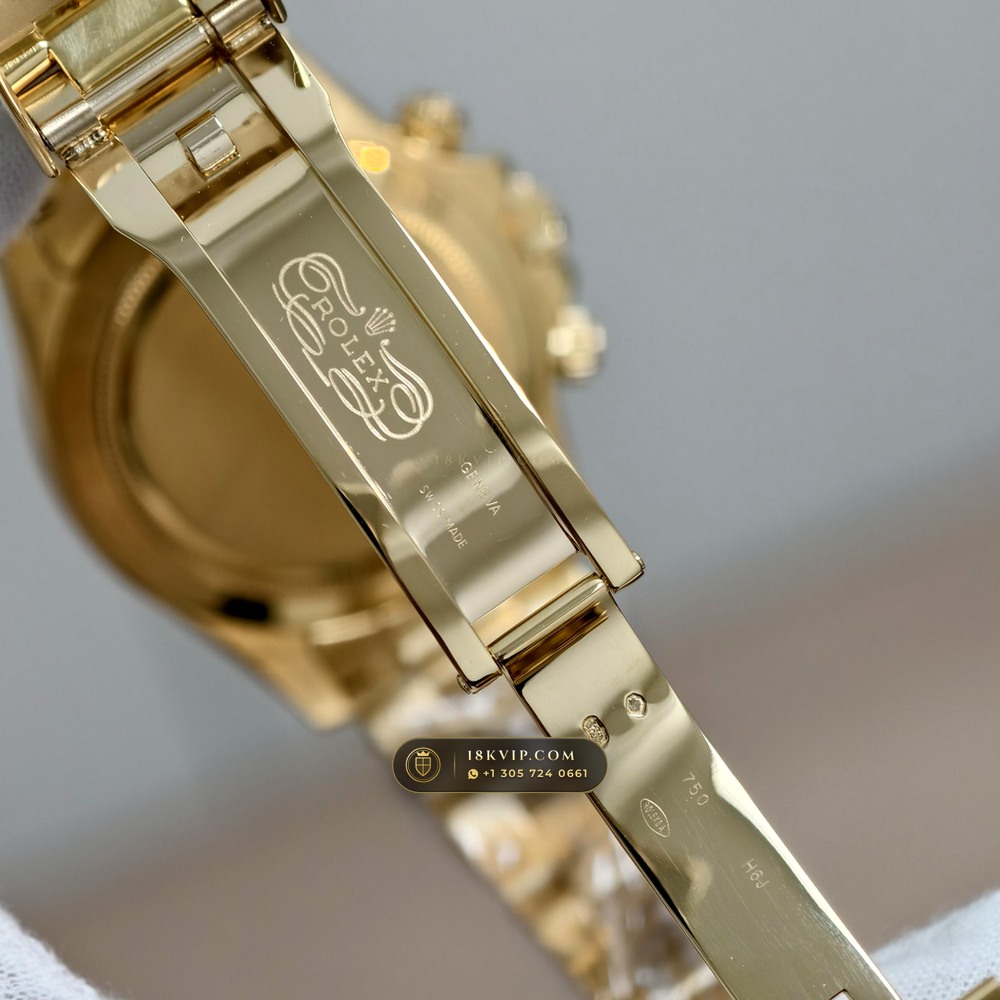 Rolex Cosmograph Daytona 18K Yellow Gold Ref. 116568TBR — Private Vault Edition — Studio Gallery Plate VII in 18K Yellow Gold Au750 (216.7g Verified Mass, Rolex Manufacture Cal. 4130 - 72h Power Reserve)