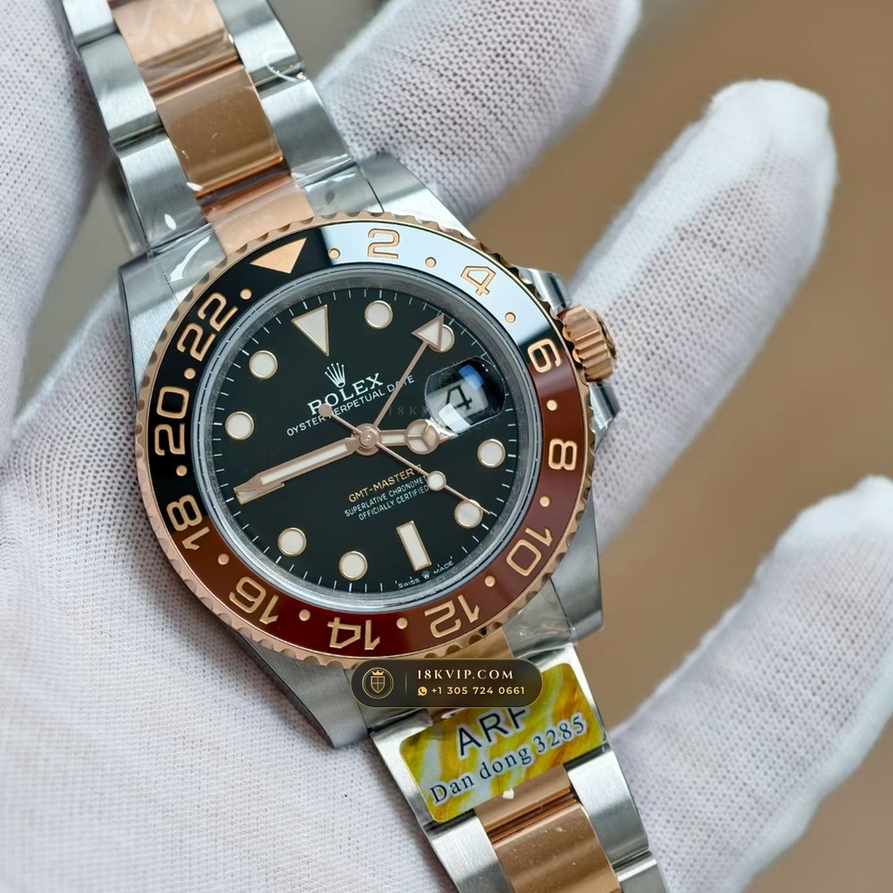 Rolex GMT-Master II Ref. 126711CHNR — Private Vault Edition — Studio Gallery Plate III in 904L Stainless Steel Custom Architecture (172.7g Verified Mass, Rolex Manufacture Cal. 3285 - 70h Power Reserve)