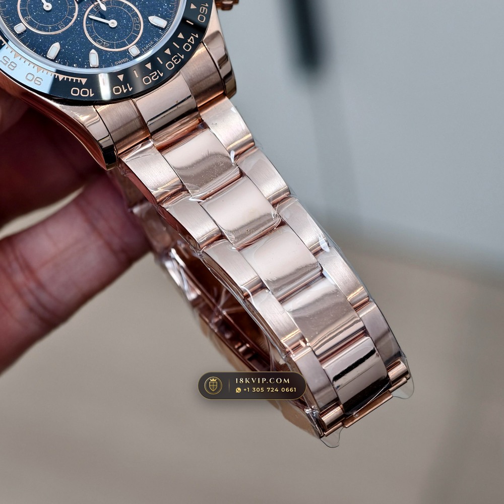 Rolex Cosmograph Daytona Starry Sky Dial 18K Everose Gold Ref. 126505 — Private Vault Edition — Studio Gallery Plate V in 18K Rose Gold Au750 (216.3g Verified Mass, Rolex Manufacture Cal. 4131 - 72h Power Reserve)