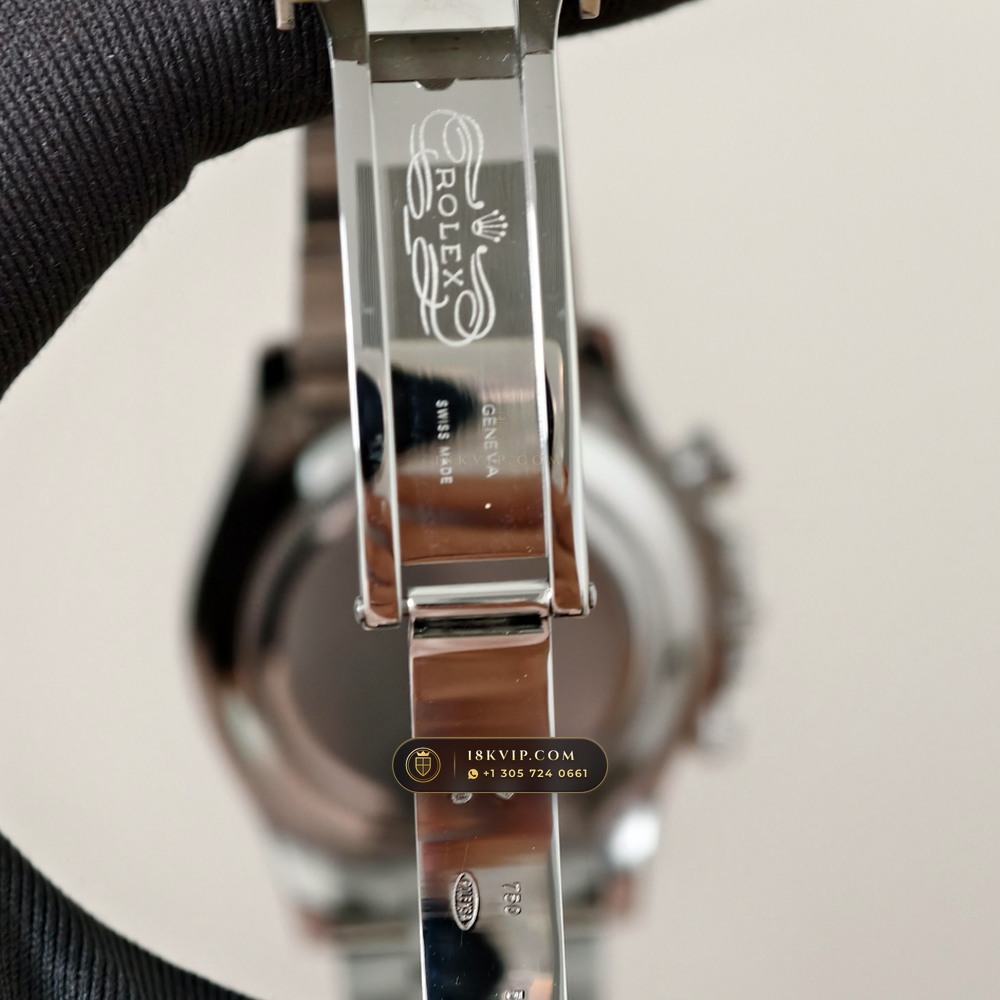 Rolex Cosmograph Daytona Black Obsidian Dial & Sapphire Bezel 18K White Gold 5-Axis CNC Case Ref. 126599TSA — Private Vault Edition — Studio Gallery Plate VI in 18K White Gold Au750 (216.2g Verified Mass, Rolex Manufacture Cal. 4131 - 72h Power Reserve)