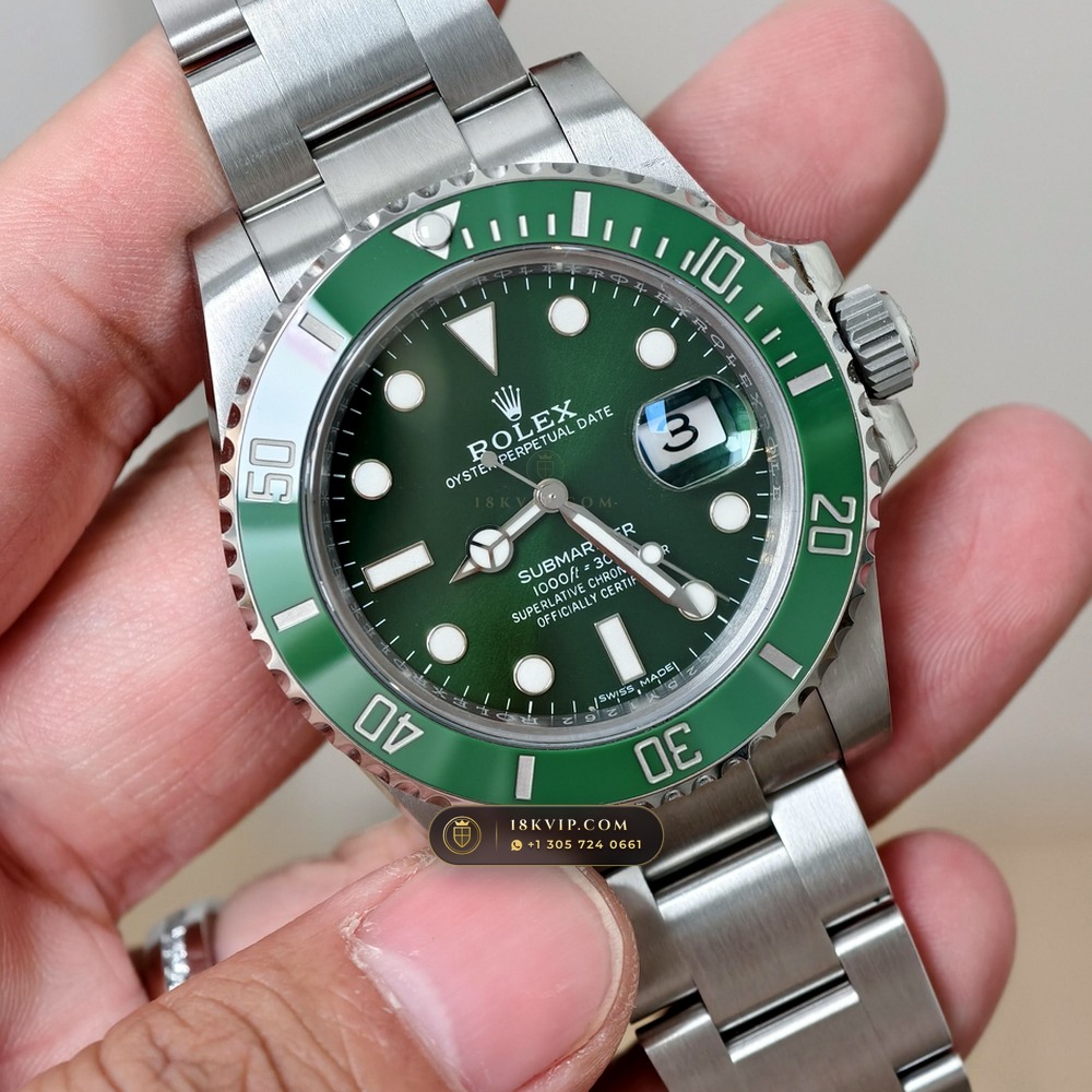 Rolex Submariner Date Hulk Sunburst Green Dial Ref. 116610LV — Private Vault Edition — Studio Gallery Plate V in 904L Stainless Steel Custom Architecture (156.7g Verified Mass, Rolex Manufacture Cal. 3135)