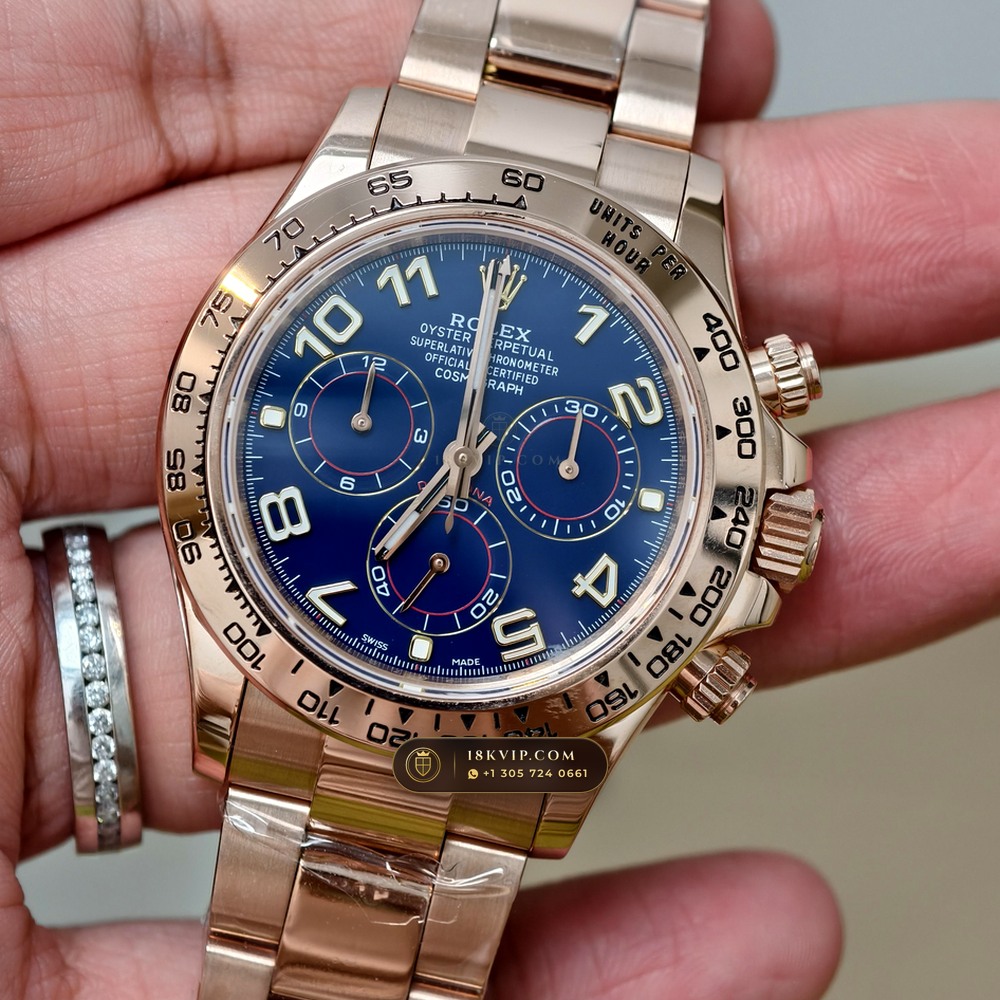 Rolex Cosmograph Daytona Racing Arabic Dial 18K Everose Gold Ref. 126505 — Private Vault Edition — Studio Gallery Plate III in 18K Rose Gold Au750 (216.9g Verified Mass, Rolex Manufacture Cal. 4131 - 72h Power Reserve)