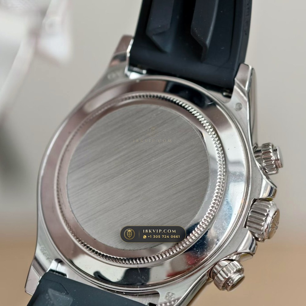 Rolex Cosmograph Daytona 18K White Gold Deep Crystal Optics 5-Axis CNC Case Ref. 116589TBR — Private Vault Edition — Studio Gallery Plate VIII in 18K White Gold Au750 (160.2g Verified Mass, Rolex Manufacture Cal. 4130 - 72h Power Reserve)