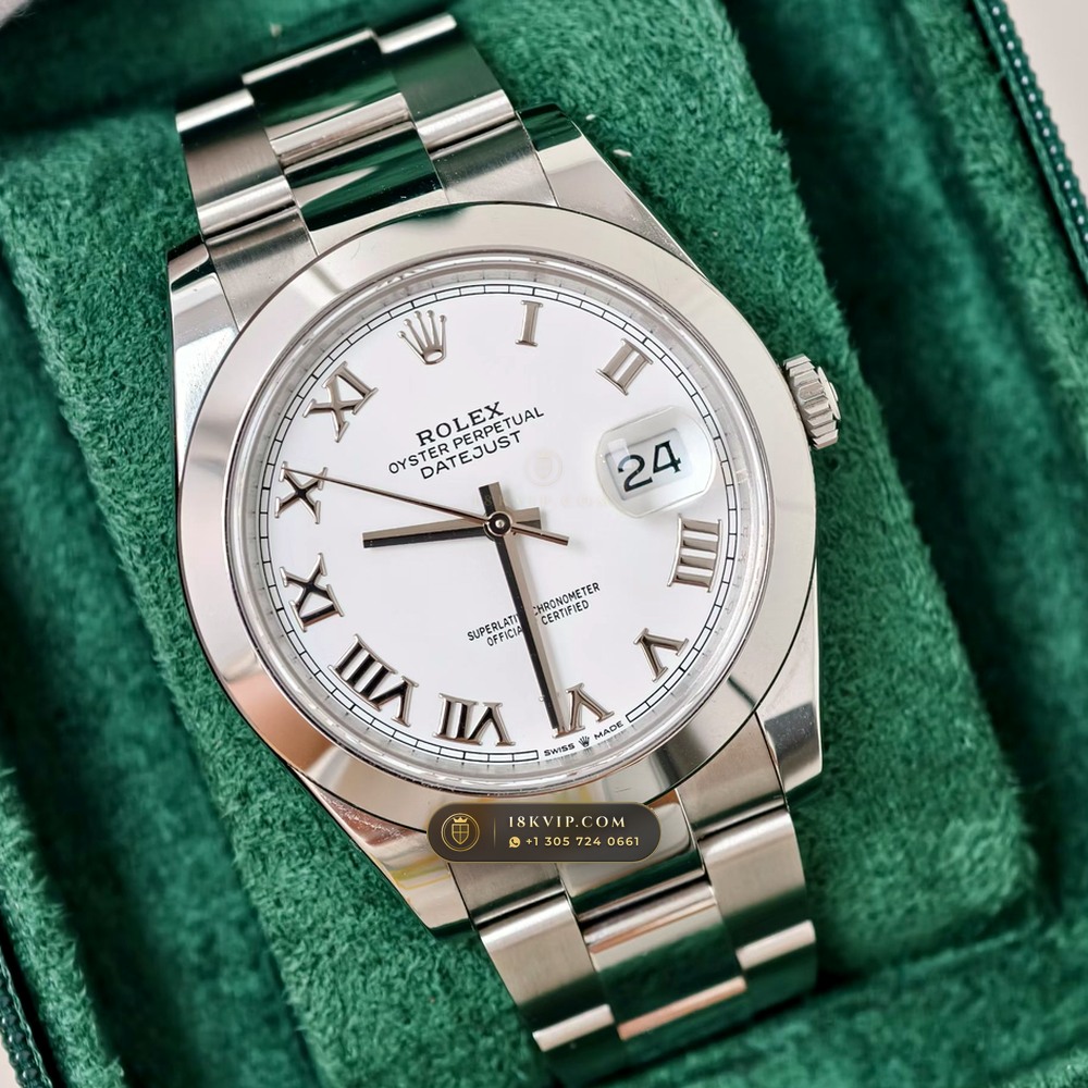Rolex Datejust 41 Authentic OEM Dial Ref. 126300 — Private Vault Edition — Studio Gallery Plate II in 904L Stainless Steel Custom Architecture (136.4g Verified Mass, Rolex Manufacture Cal. 3235 - 70h Power Reserve)