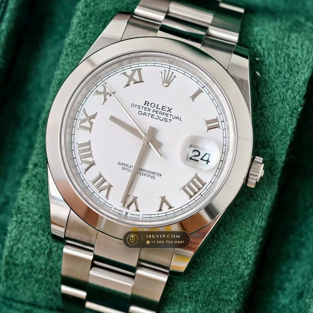 Rolex Datejust 41 Authentic OEM Dial Ref. 126300 — Private Vault Edition — Studio Gallery Plate III in 904L Stainless Steel Custom Architecture (136.4g Verified Mass, Rolex Manufacture Cal. 3235 - 70h Power Reserve)