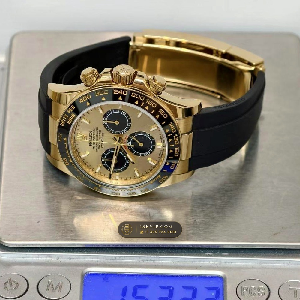 Rolex Cosmograph Daytona 18K Yellow Gold 5-Axis CNC Case Ref. 126518LN — Private Vault Edition — Studio Gallery Plate VIII in 18K Yellow Gold Au750 (160.3g Verified Mass, Rolex Manufacture Cal. 4131 - 72h Power Reserve)