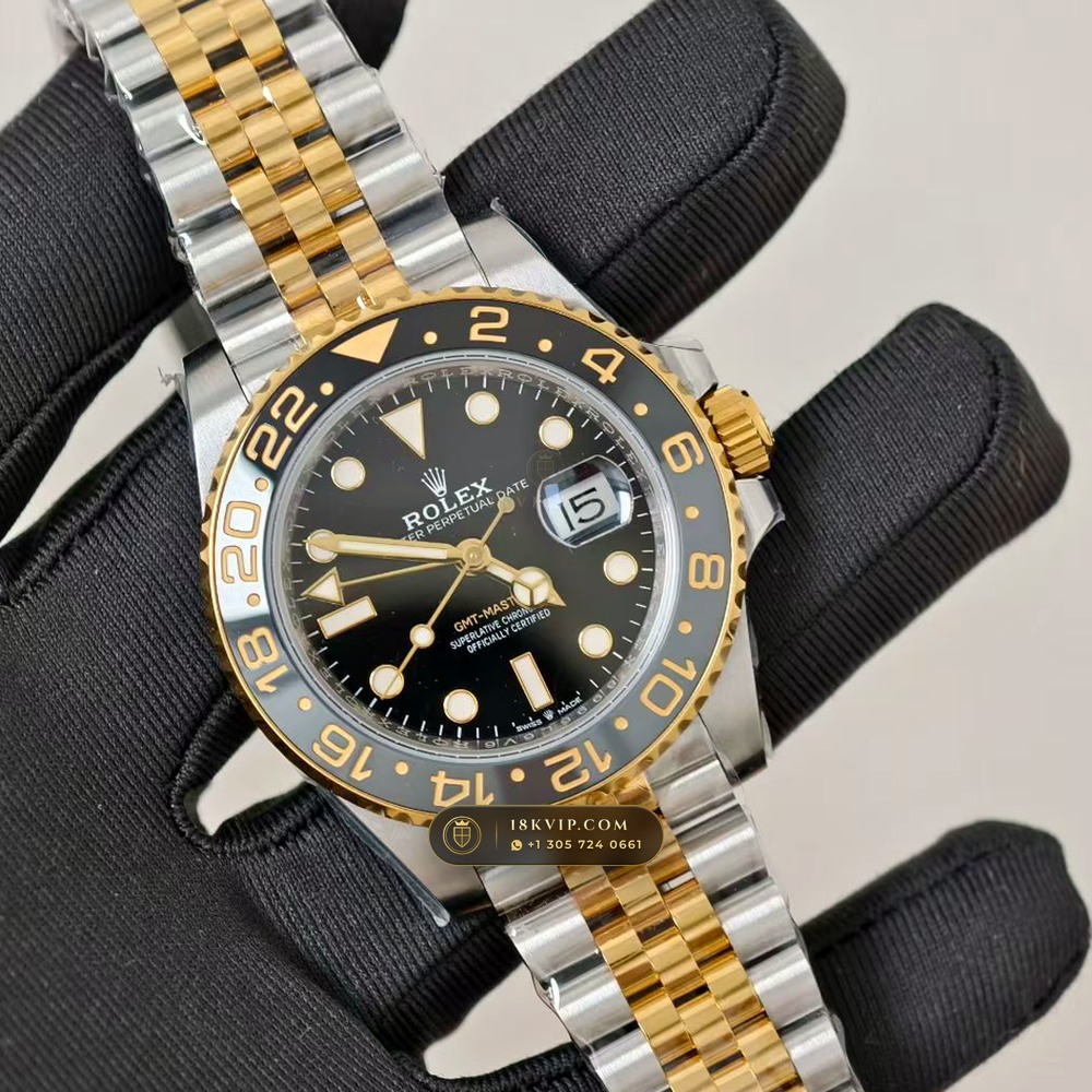 Rolex GMT-Master II Guinness / Zombie Grey & Black Cerachrom 18K Everose Gold Ref. 126715CHNR — Private Vault Edition — Studio Gallery Plate II in 18K Rose Gold Au750 (225.4g Verified Mass, Rolex Manufacture Cal. 3285 - 70h Power Reserve)