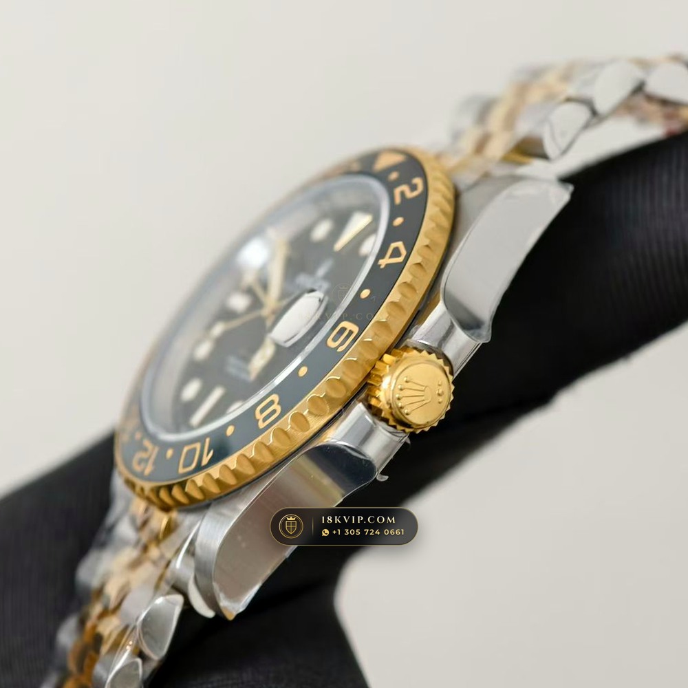 Rolex GMT-Master II Guinness / Zombie Grey & Black Cerachrom 18K Everose Gold Ref. 126715CHNR — Private Vault Edition — Studio Gallery Plate V in 18K Rose Gold Au750 (225.4g Verified Mass, Rolex Manufacture Cal. 3285 - 70h Power Reserve)