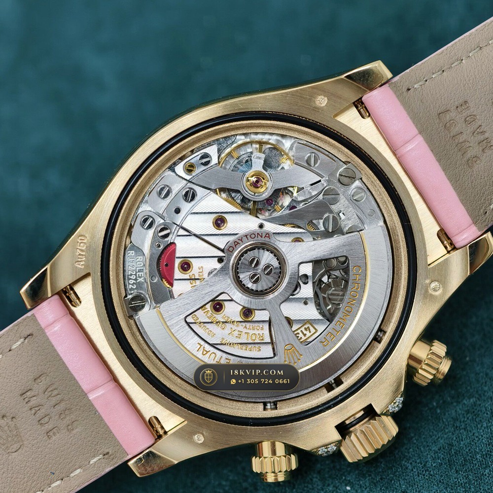 Rolex Cosmograph Daytona Barbie Pink Opal & Ruby 18K Yellow Gold Ref. 126538TBR — Private Vault Edition — Studio Gallery Plate VI in 18K Yellow Gold Au750 (160.3g Verified Mass, Rolex Manufacture Cal. 4131 - 72h Power Reserve)