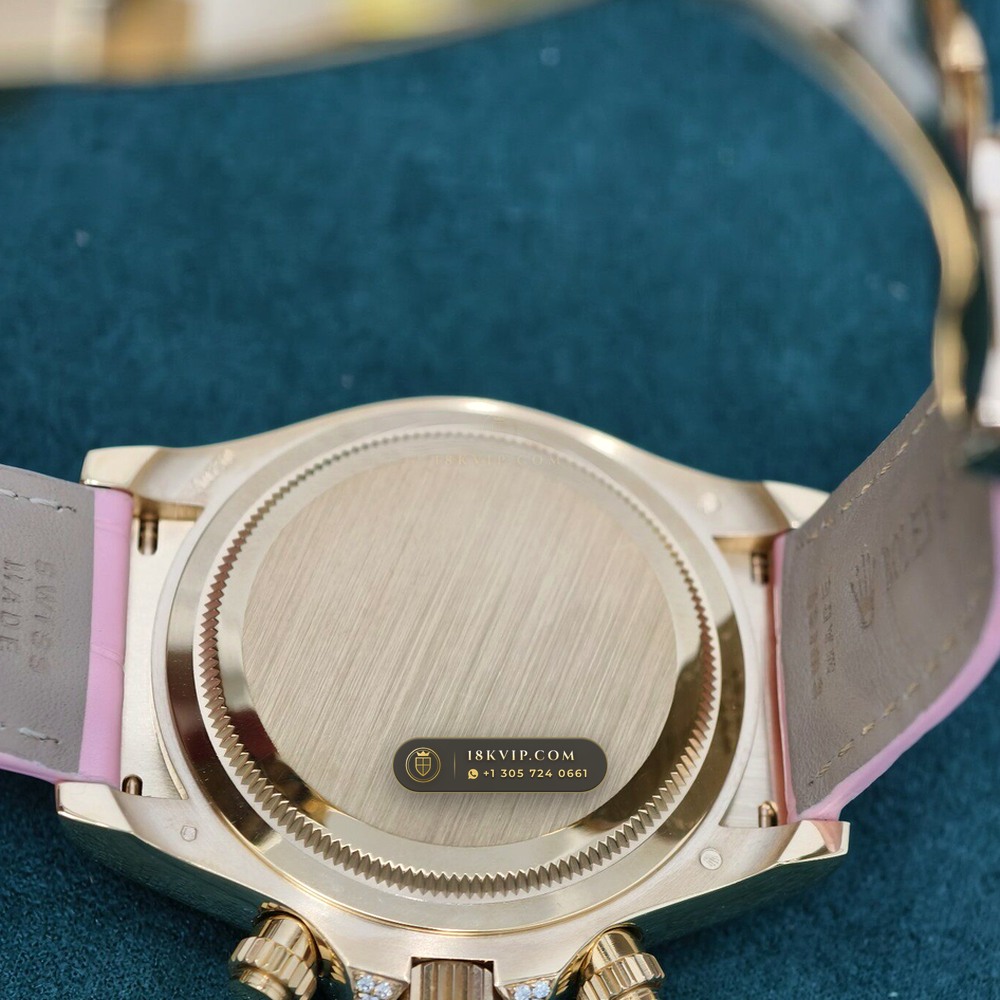 Rolex Cosmograph Daytona Barbie Pink Opal & Ruby 18K Yellow Gold Ref. 126538TBR — Private Vault Edition — Studio Gallery Plate VII in 18K Yellow Gold Au750 (160.3g Verified Mass, Rolex Manufacture Cal. 4131 - 72h Power Reserve)