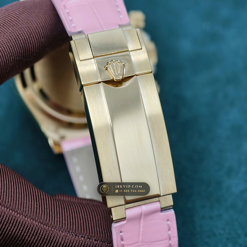 Rolex Cosmograph Daytona Barbie Pink Opal & Ruby 18K Yellow Gold Ref. 126538TBR — Private Vault Edition — Studio Gallery Plate VIII in 18K Yellow Gold Au750 (160.3g Verified Mass, Rolex Manufacture Cal. 4131 - 72h Power Reserve)