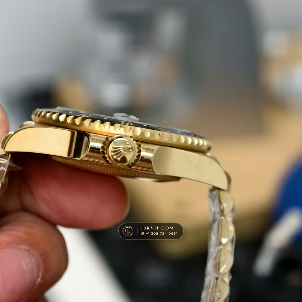 Rolex GMT-Master II Guinness / Zombie Grey & Black Cerachrom 18K Yellow Gold Ref. 126718GRNR — Private Vault Edition — Studio Gallery Plate VI in 18K Yellow Gold Au750 (225.8g Verified Mass, Rolex Manufacture Cal. 3285 - 70h Power Reserve)