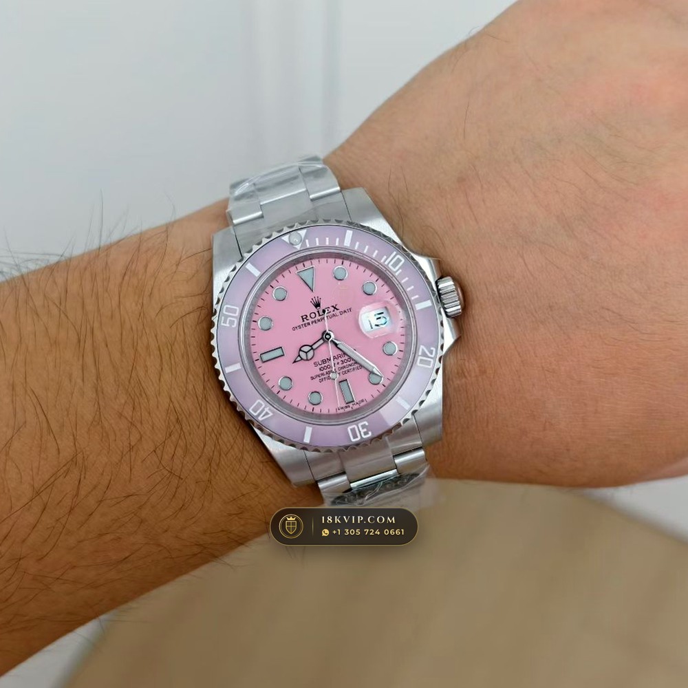 Rolex Submariner Date Blaken Custom Pink Dial Edition Ref. 126610LN — Private Vault Edition — Studio Gallery Plate VIII in 904L Stainless Steel Custom Architecture (156.2g Verified Mass, Rolex Manufacture Cal. 3235 - 70h Power Reserve)