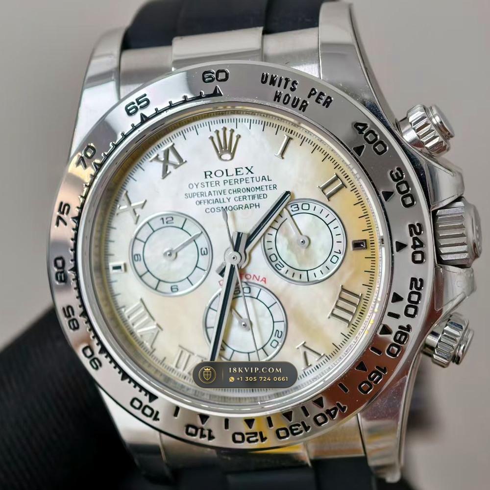 Rolex Cosmograph Daytona Beach Yellow Mother-of-Pearl Collector Edition 18K Yellow Gold Ref. 116518 — Private Vault Edition — Studio Gallery Plate IV in 18K Yellow Gold Au750 (138.9g Verified Mass, Rolex Manufacture Cal. 4130 - 72h Power Reserve)