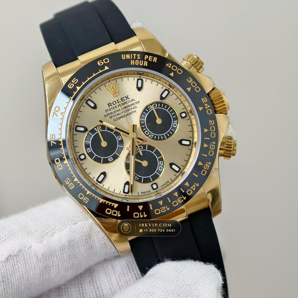 Rolex Cosmograph Daytona 18K Yellow Gold Geneva Atelier Spec Ref. 116518LN — Private Vault Edition — Studio Gallery Plate II in 18K Yellow Gold Au750 (160.7g Verified Mass, Rolex Manufacture Cal. 4130 - 72h Power Reserve)