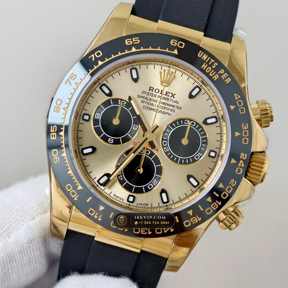 Rolex Cosmograph Daytona 18K Yellow Gold Geneva Atelier Spec Ref. 116518LN — Private Vault Edition — Studio Gallery Plate III in 18K Yellow Gold Au750 (160.7g Verified Mass, Rolex Manufacture Cal. 4130 - 72h Power Reserve)