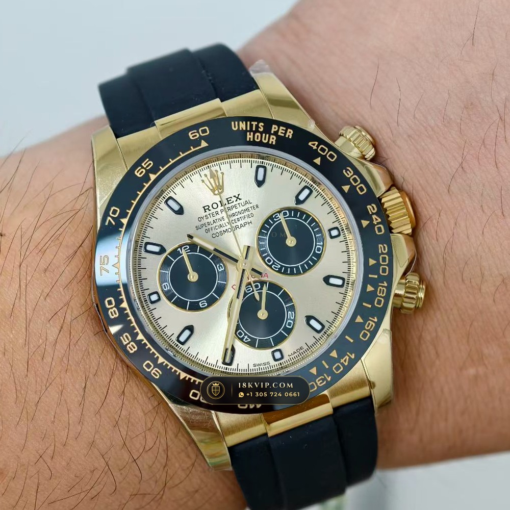 Rolex Cosmograph Daytona 18K Yellow Gold Geneva Atelier Spec Ref. 116518LN — Private Vault Edition — Studio Gallery Plate VIII in 18K Yellow Gold Au750 (160.7g Verified Mass, Rolex Manufacture Cal. 4130 - 72h Power Reserve)