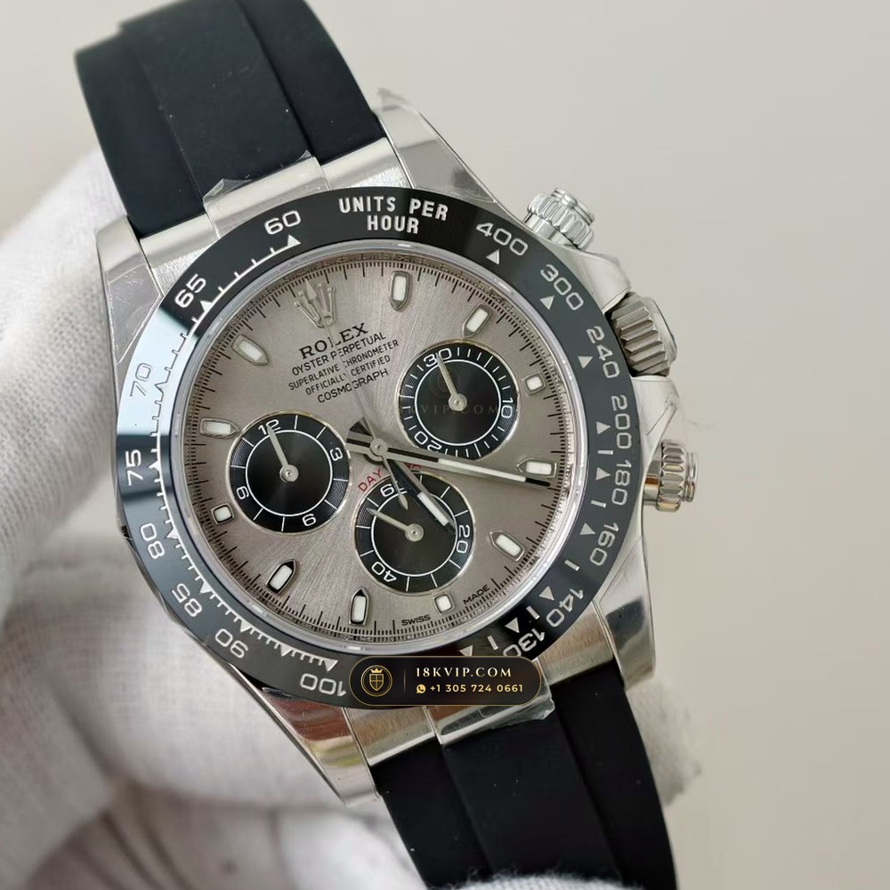Rolex Cosmograph Daytona 18K White Gold Ref. 116519LN — Private Vault Edition — Studio Gallery Plate II in 18K White Gold Au750 (160.5g Verified Mass, Rolex Manufacture Cal. 4130 - 72h Power Reserve)
