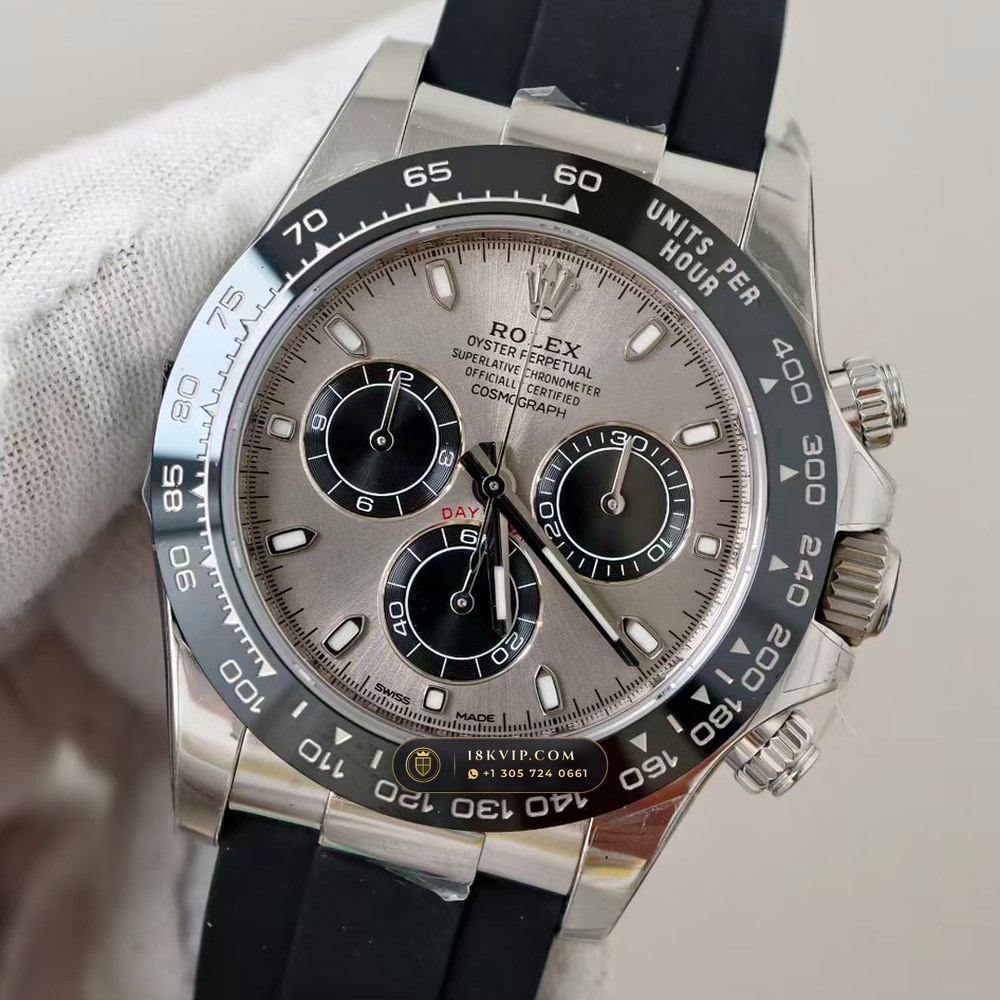 Rolex Cosmograph Daytona 18K White Gold Ref. 116519LN — Private Vault Edition — Studio Gallery Plate III in 18K White Gold Au750 (160.5g Verified Mass, Rolex Manufacture Cal. 4130 - 72h Power Reserve)
