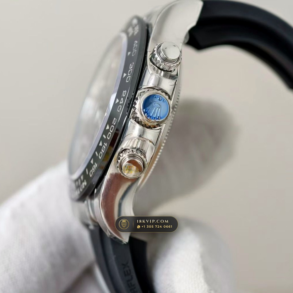 Rolex Cosmograph Daytona 18K White Gold Ref. 116519LN — Private Vault Edition — Studio Gallery Plate IV in 18K White Gold Au750 (160.5g Verified Mass, Rolex Manufacture Cal. 4130 - 72h Power Reserve)