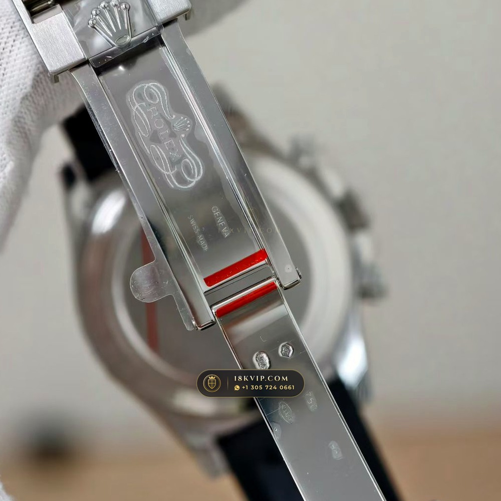 Rolex Cosmograph Daytona 18K White Gold Ref. 116519LN — Private Vault Edition — Studio Gallery Plate V in 18K White Gold Au750 (160.5g Verified Mass, Rolex Manufacture Cal. 4130 - 72h Power Reserve)