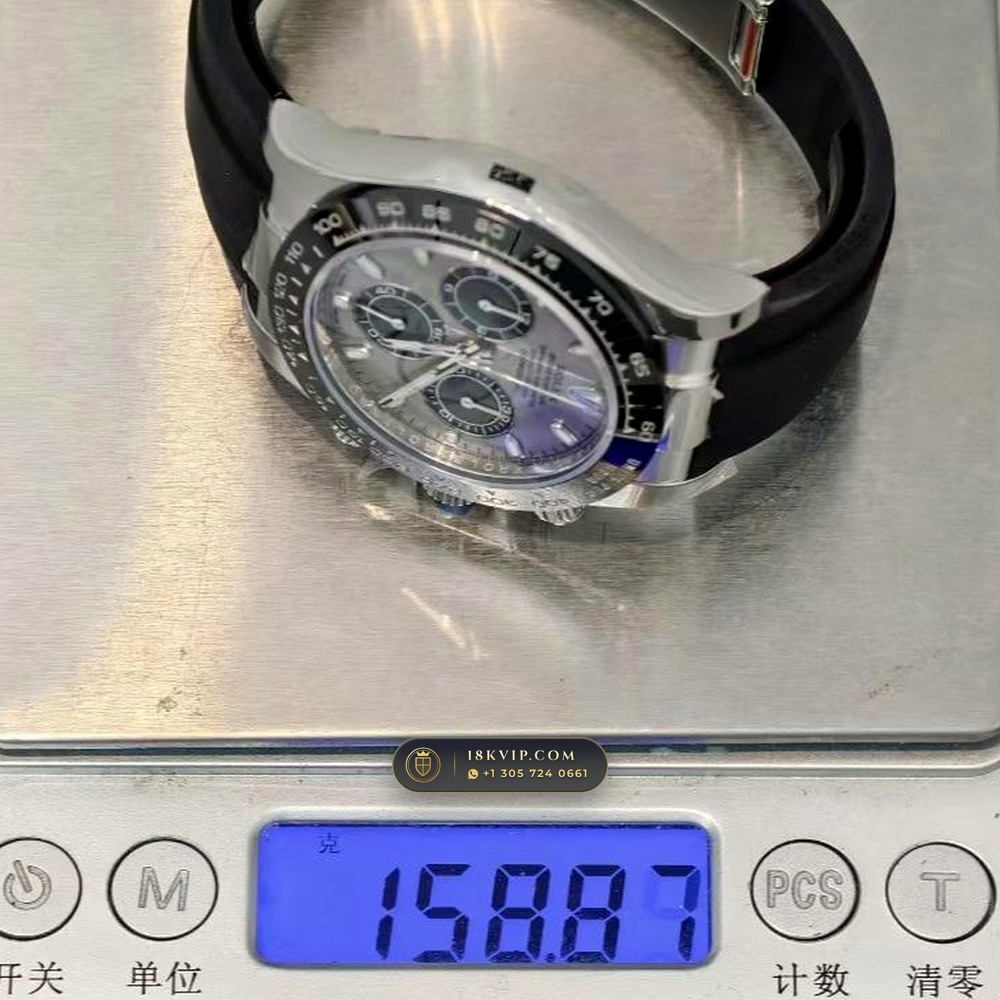 Rolex Cosmograph Daytona 18K White Gold Ref. 116519LN — Private Vault Edition — Studio Gallery Plate VIII in 18K White Gold Au750 (160.5g Verified Mass, Rolex Manufacture Cal. 4130 - 72h Power Reserve)