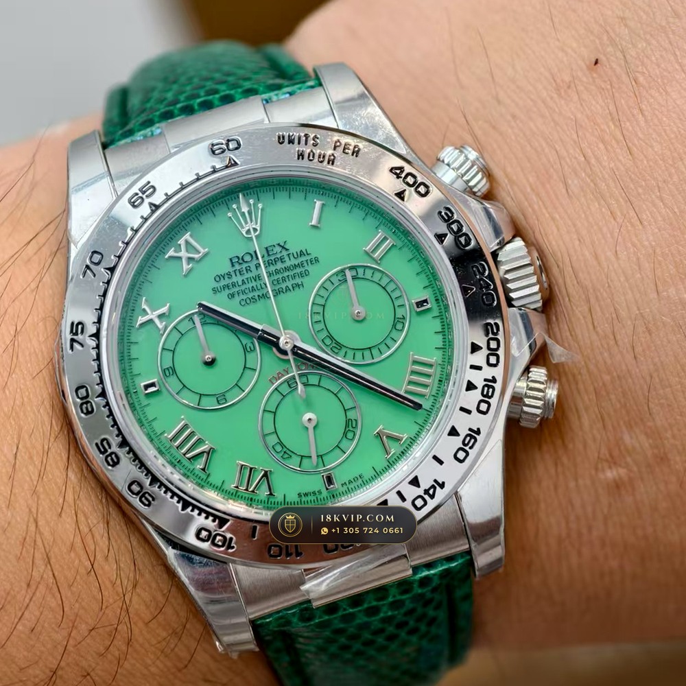 Rolex Cosmograph Daytona Beach Pink Mother-of-Pearl Strap Edition 18K White Gold Ref. 116519 — Private Vault Edition — Studio Gallery Plate IX in 18K White Gold Au750 (138.4g Verified Mass, Rolex Manufacture Cal. 4130 - 72h Power Reserve)