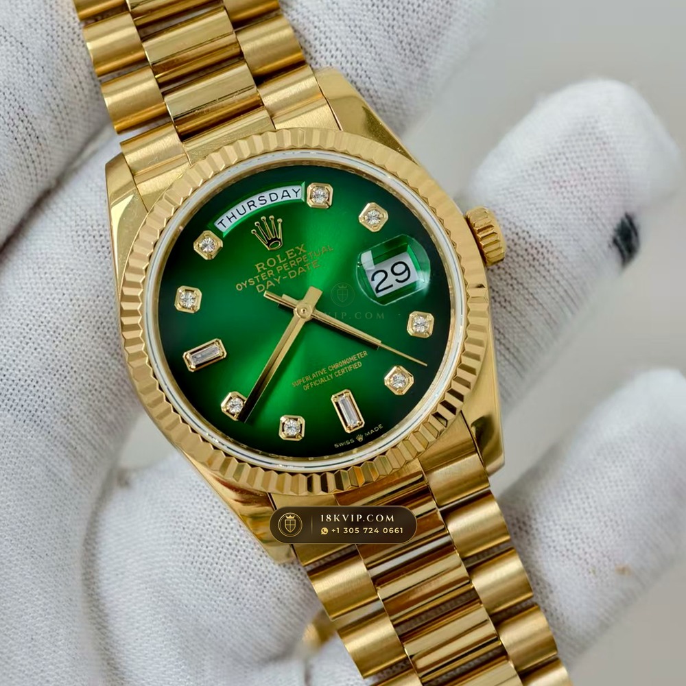 Rolex Day-Date 36 18K Yellow Gold Ref. 128238 — Private Vault Edition — Studio Gallery Plate II in 18K Yellow Gold Au750 (183.3g Verified Mass, Rolex Manufacture Cal. 3255 - 70h Power Reserve)