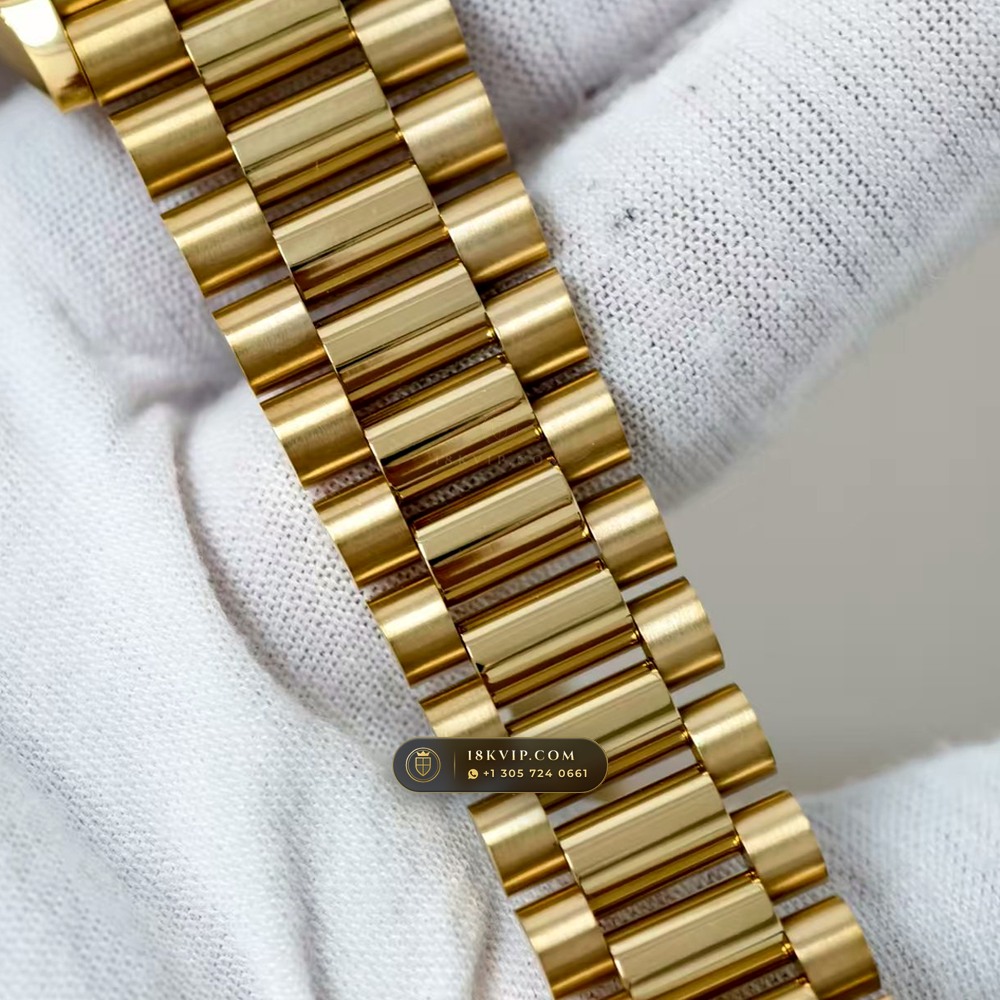 Rolex Day-Date 36 18K Yellow Gold Ref. 128238 — Private Vault Edition — Studio Gallery Plate IV in 18K Yellow Gold Au750 (183.3g Verified Mass, Rolex Manufacture Cal. 3255 - 70h Power Reserve)