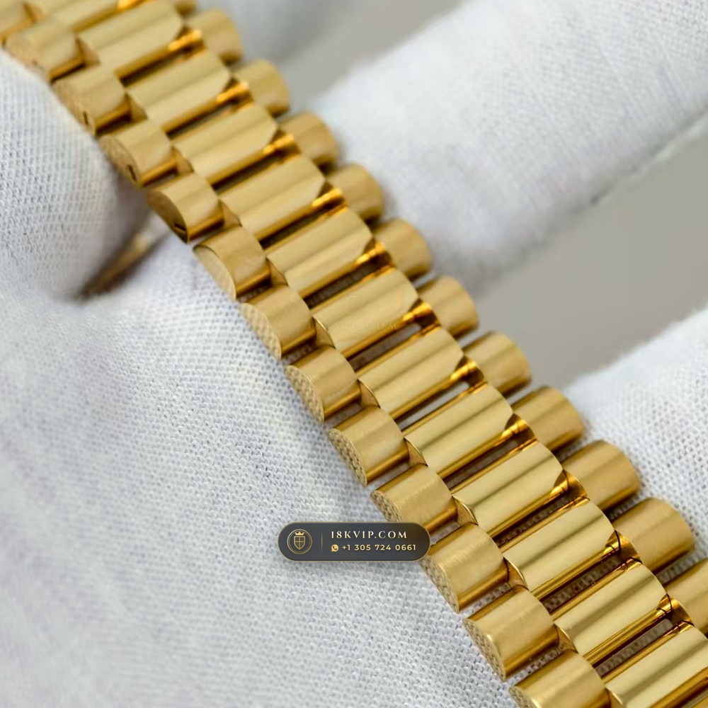 Rolex Day-Date 36 18K Yellow Gold Ref. 128238 — Private Vault Edition — Studio Gallery Plate V in 18K Yellow Gold Au750 (183.3g Verified Mass, Rolex Manufacture Cal. 3255 - 70h Power Reserve)