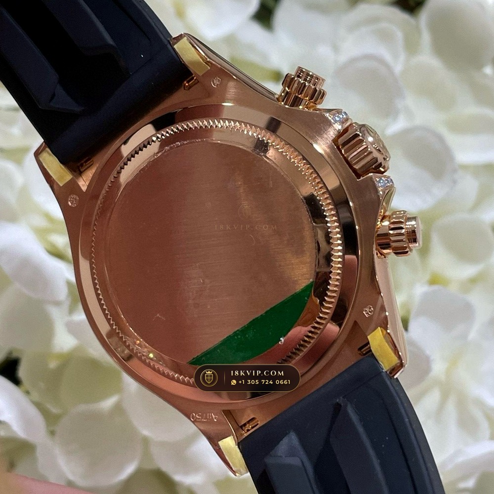 Rolex Cosmograph Daytona Giraffe Off-Catalogue Diamond Edition 18K Everose Gold Geneva Atelier Spec Ref. 126555TBR — Private Vault Edition — Studio Gallery Plate IX in 18K Rose Gold Au750 (216.3g Verified Mass, Rolex Manufacture Cal. 4131 - 72h Power Reserve)