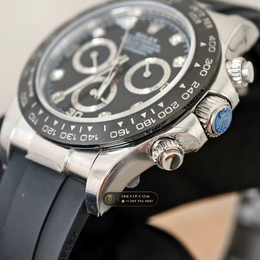 Rolex Cosmograph Daytona 18K White Gold Deep Crystal Optics Ref. 116519LN — Private Vault Edition — Studio Gallery Plate IV in 18K White Gold Au750 (160.7g Verified Mass, Rolex Manufacture Cal. 4130 - 72h Power Reserve)