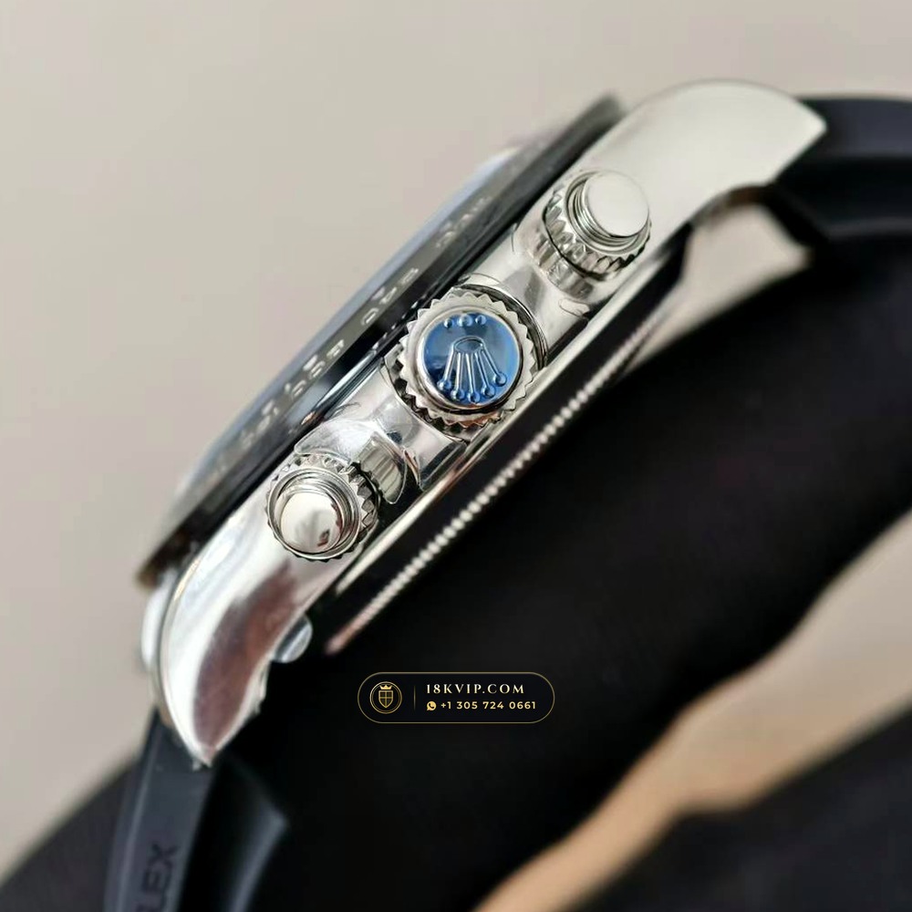 Rolex Cosmograph Daytona 18K White Gold Deep Crystal Optics Ref. 116519LN — Private Vault Edition — Studio Gallery Plate V in 18K White Gold Au750 (160.7g Verified Mass, Rolex Manufacture Cal. 4130 - 72h Power Reserve)