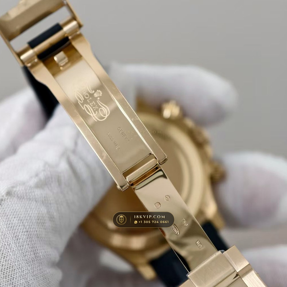 Rolex Cosmograph Daytona 18K Yellow Gold Deep Crystal Optics 5-Axis CNC Case Ref. 116518LN — Private Vault Edition — Studio Gallery Plate VI in 18K Yellow Gold Au750 (160.2g Verified Mass, Rolex Manufacture Cal. 4130 - 72h Power Reserve)