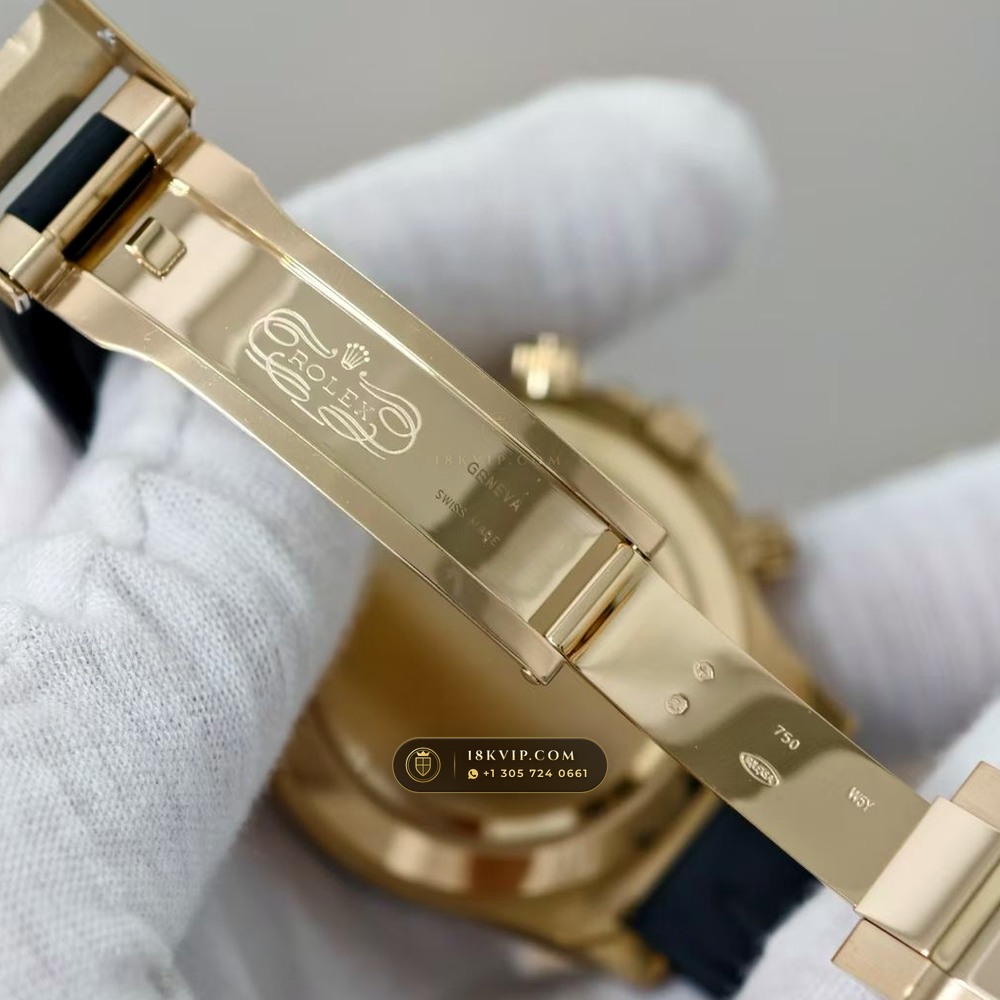 Rolex Cosmograph Daytona 18K Yellow Gold Deep Crystal Optics 5-Axis CNC Case Ref. 116518LN — Private Vault Edition — Studio Gallery Plate VII in 18K Yellow Gold Au750 (160.2g Verified Mass, Rolex Manufacture Cal. 4130 - 72h Power Reserve)