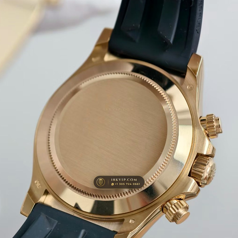 Rolex Cosmograph Daytona 18K Yellow Gold Deep Crystal Optics 5-Axis CNC Case Ref. 116518LN — Private Vault Edition — Studio Gallery Plate VIII in 18K Yellow Gold Au750 (160.2g Verified Mass, Rolex Manufacture Cal. 4130 - 72h Power Reserve)