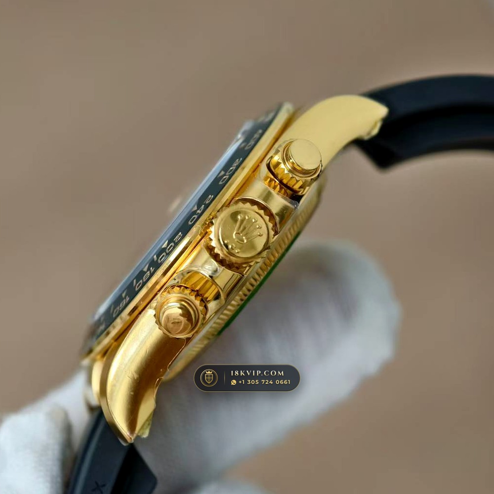 Rolex Cosmograph Daytona Gibeon Meteorite Dial & Black Cerachrom Bezel on Oysterflex 18K Yellow Gold Ref. 126518LN — Private Vault Edition — Studio Gallery Plate IV in 18K Yellow Gold Au750 (160.4g Verified Mass, Rolex Manufacture Cal. 4131 - 72h Power Reserve)