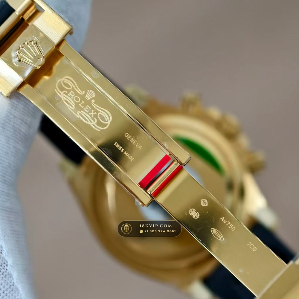 Rolex Cosmograph Daytona Gibeon Meteorite Dial & Black Cerachrom Bezel on Oysterflex 18K Yellow Gold Ref. 126518LN — Private Vault Edition — Studio Gallery Plate V in 18K Yellow Gold Au750 (160.4g Verified Mass, Rolex Manufacture Cal. 4131 - 72h Power Reserve)
