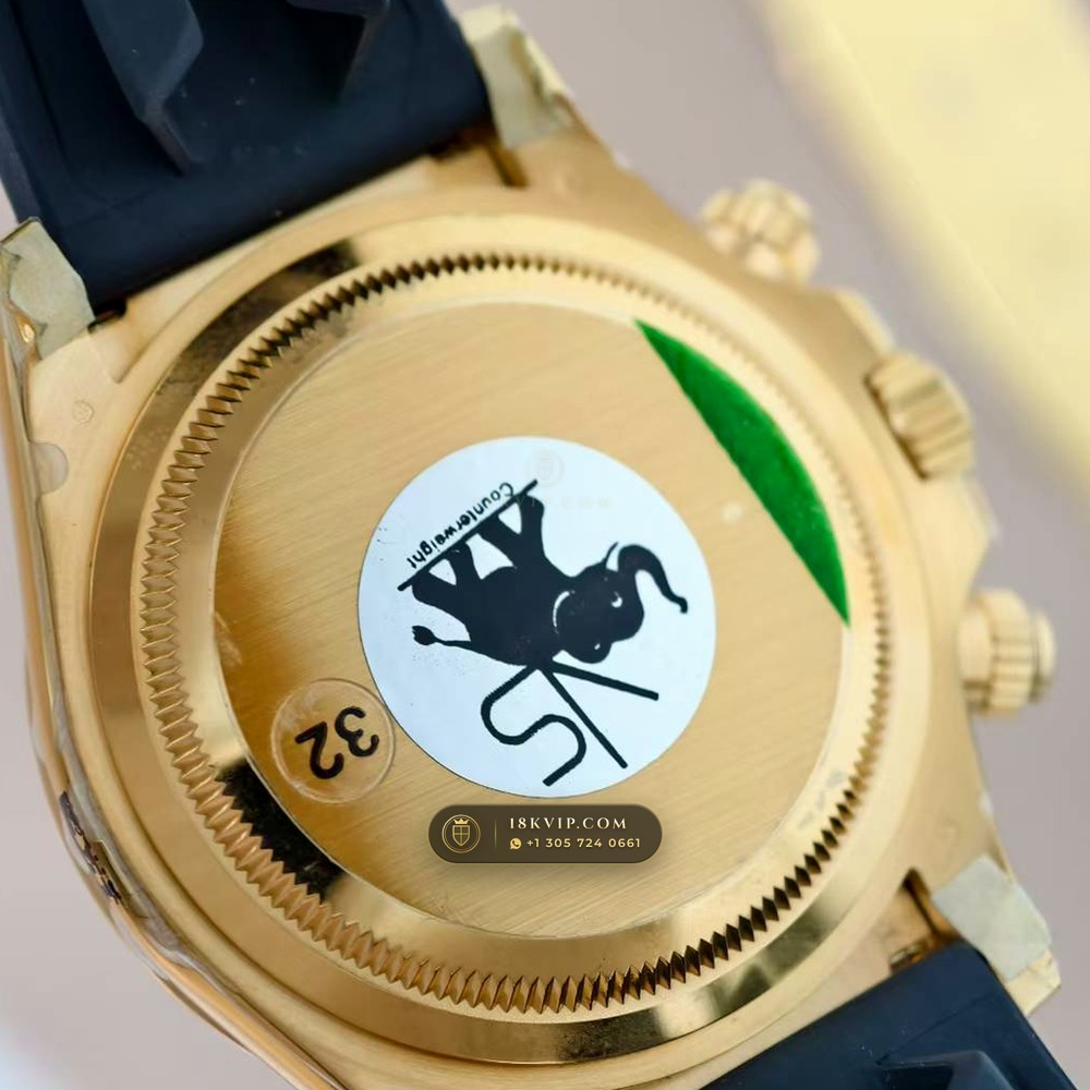 Rolex Cosmograph Daytona Gibeon Meteorite Dial & Black Cerachrom Bezel on Oysterflex 18K Yellow Gold Ref. 126518LN — Private Vault Edition — Studio Gallery Plate VI in 18K Yellow Gold Au750 (160.4g Verified Mass, Rolex Manufacture Cal. 4131 - 72h Power Reserve)