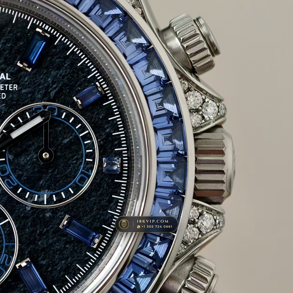 Rolex Cosmograph Daytona Diamond-Set Bezel 18K White Gold Ref. 126599TSA — Private Vault Edition — Studio Gallery Plate IV in 18K White Gold Au750 (216.5g Verified Mass, Rolex Manufacture Cal. 4131 - 72h Power Reserve)
