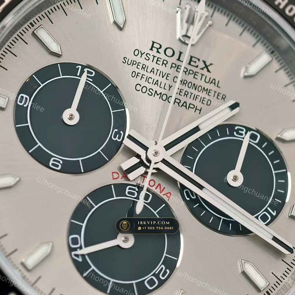 Rolex Cosmograph Daytona Cement Grey & Ice Blue Dial 950 Platinum Ref. 126506 — Private Vault Edition — Studio Gallery Plate IV in 950 Platinum Pt950 (282.0g Verified Mass, Rolex Manufacture Cal. 4131 - 72h Power Reserve)