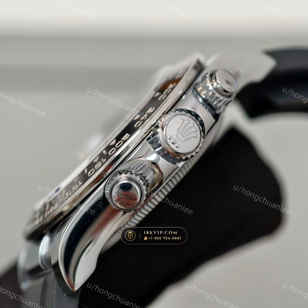 Rolex Cosmograph Daytona Cement Grey & Ice Blue Dial 950 Platinum Ref. 126506 — Private Vault Edition — Studio Gallery Plate V in 950 Platinum Pt950 (282.0g Verified Mass, Rolex Manufacture Cal. 4131 - 72h Power Reserve)
