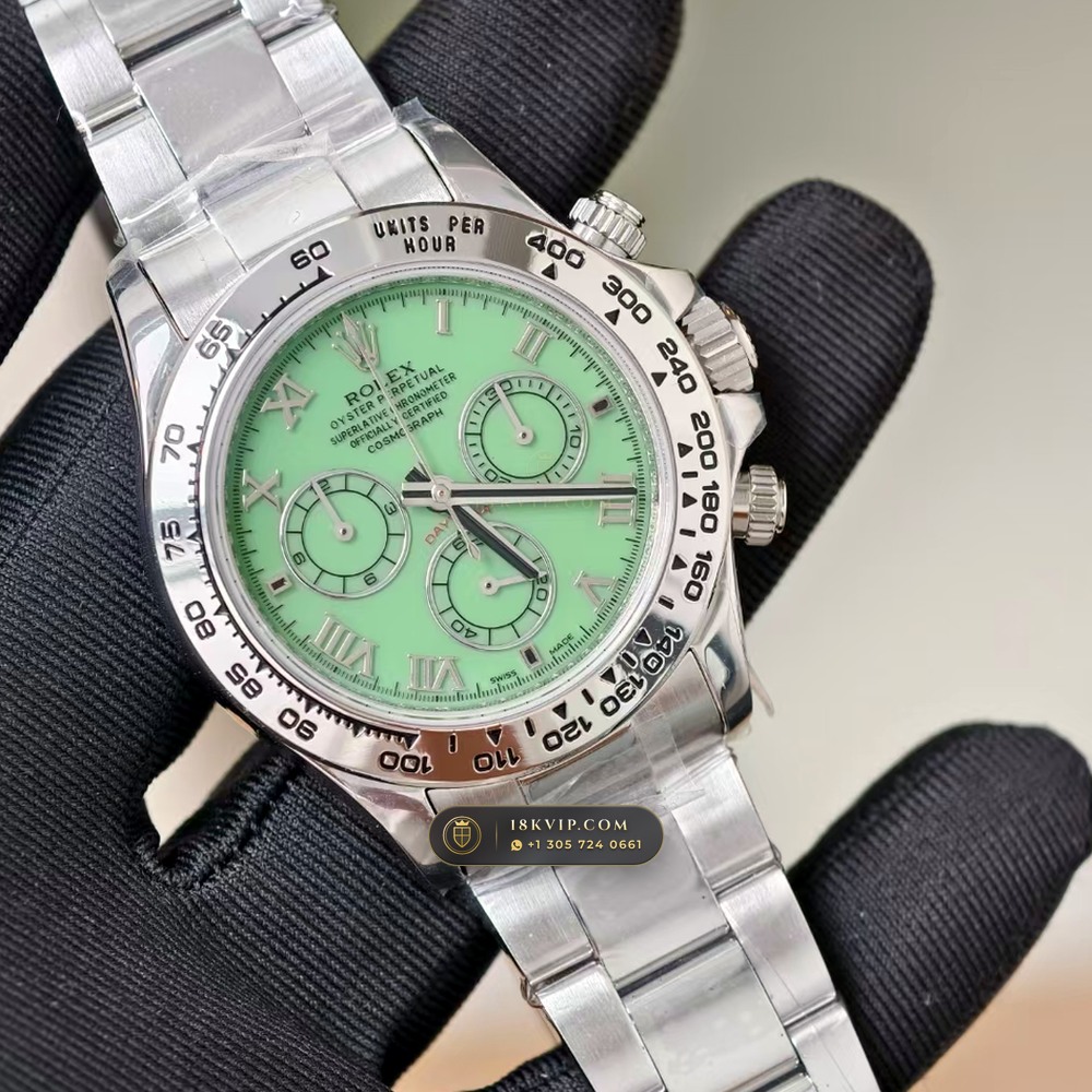 Rolex Cosmograph Daytona Beach Roman Mother-of-Pearl Dial 18K White Gold Ref. 116519 — Private Vault Edition — Studio Gallery Plate II in 18K White Gold Au750 (139.0g Verified Mass, Rolex Manufacture Cal. 4130 - 72h Power Reserve)